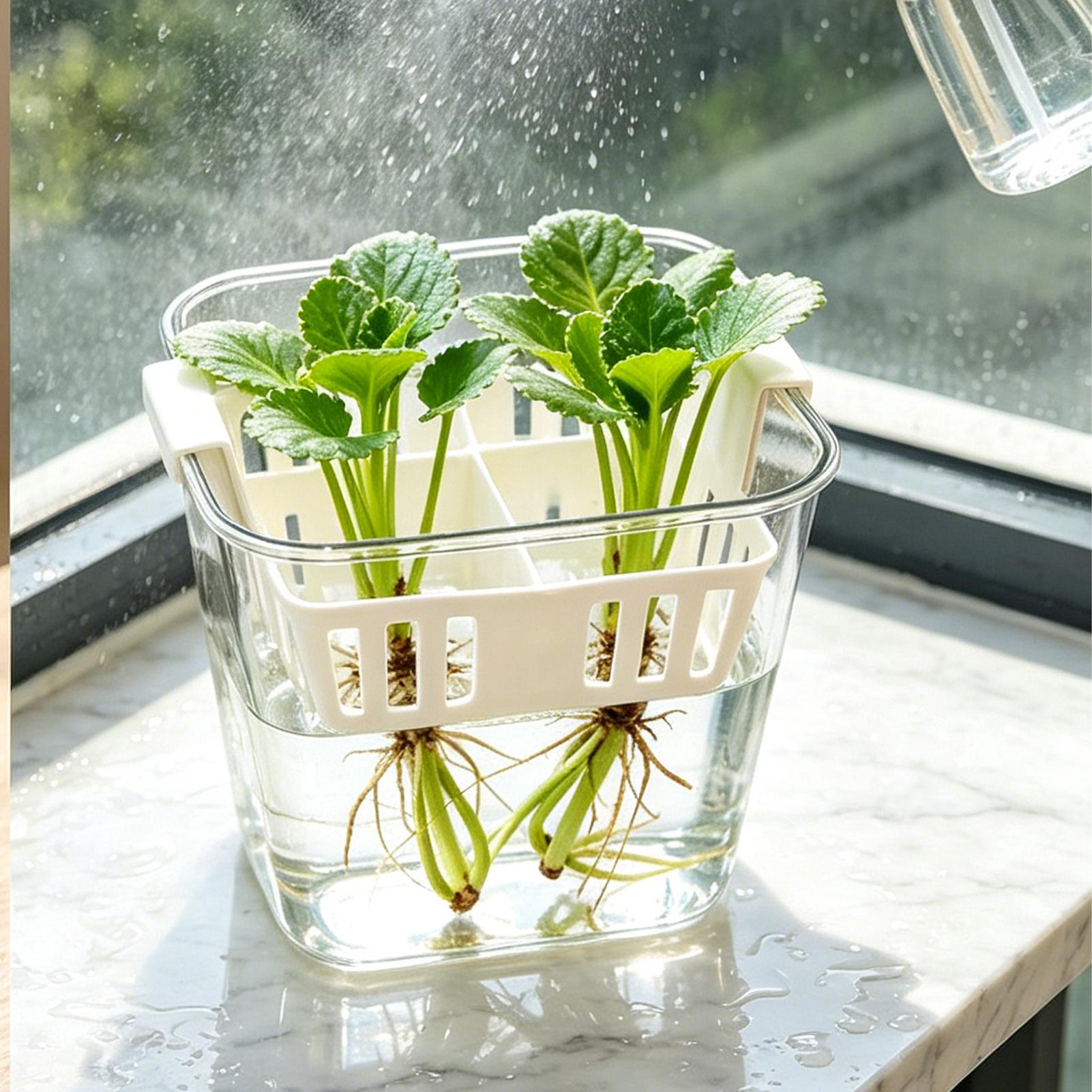 Net Pot 3 Inch - 4칸 수경재배 묘목 화분 플랜터 용기
