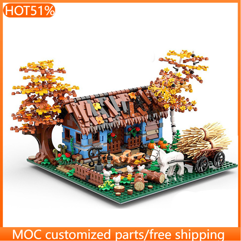 Urban Farming House - 1120 PCS 도시형 오래된 농가 MOC