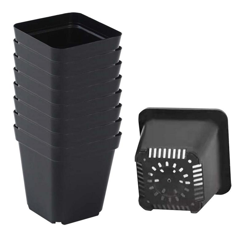 묘목 냄비 50Pcs 광장 식물 씨앗-심기 컵 플라스틱 - Net Pot 3 Inch 리뷰 및 가격