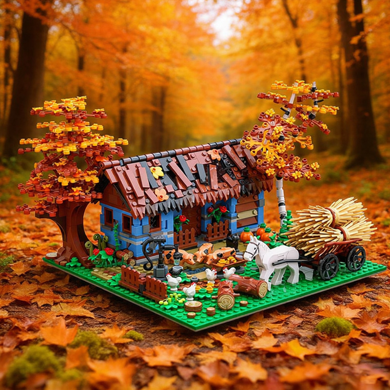 1120 PCS 도시형 오래된 농가 MOC 맞춤형 모듈 - Urban Farming House 리뷰 및 가격